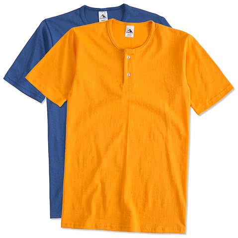 Augusta 2-Button Baseball Henley