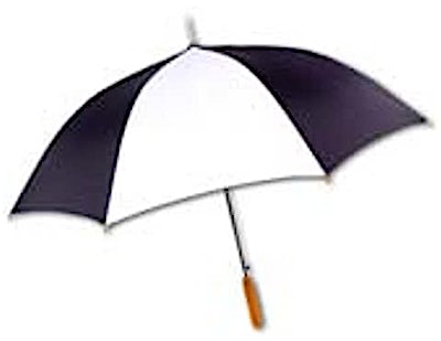 Toppers Two-Tone Mid-Size Umbrella