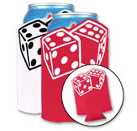 Foldable Can Koozie - Dice