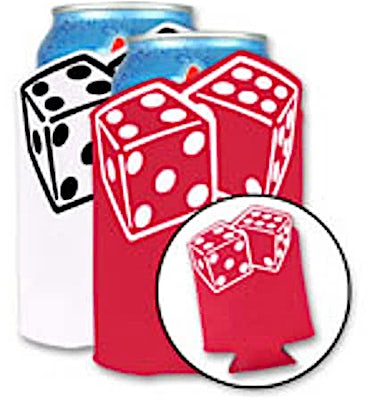 Foldable Can Koozie - Dice