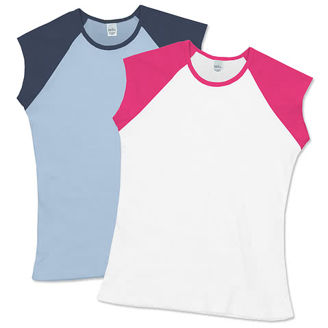 Bella + Canvas Juniors Cap Sleeve Raglan