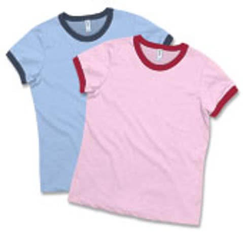 Bella + Canvas Girly Heathered Ringer T-shirt