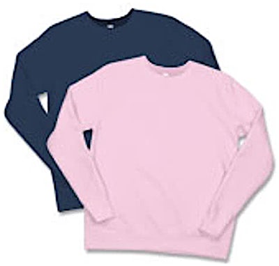 Hanes Ladies Crewneck Sweatshirt