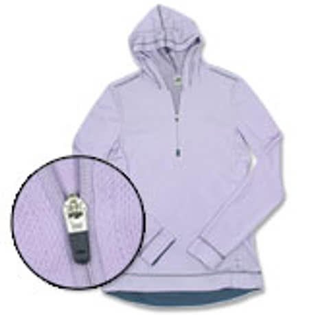 Alo Ladies Long Sleeve Half Zip Hoody
