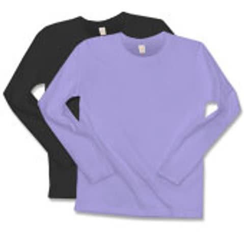 Anvil Ladies 100% Cotton Long Sleeve T-shirt