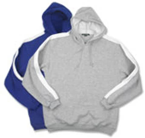Sport-Tek Pullover Hooded Sweatshirt w/ Stripe