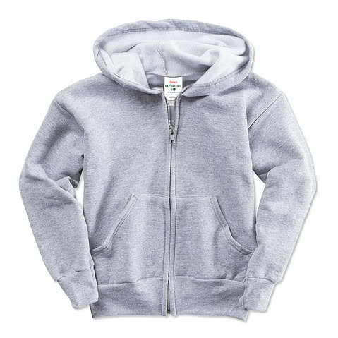 Hanes Youth EcoSmart 50/50 Zip Hoodie