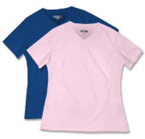 Sport-Tek Ladies Dri-Mesh V-Neck Performance Shirt