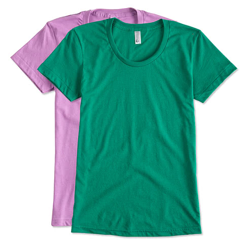 American Apparel USA-Made Juniors 50/50 T-shirt