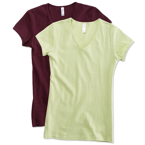 Bella + Canvas Juniors V-Neck T-shirt