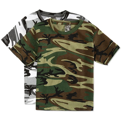 Code 5 Youth Camo T-shirt