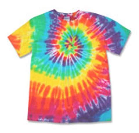Gildan 100% Cotton Rainbow Tie-Dye T-shirt