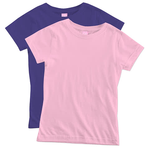 LAT Youth Girls Longer Length Jersey T-shirt