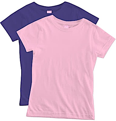 LAT Youth Girls Longer Length Jersey T-shirt