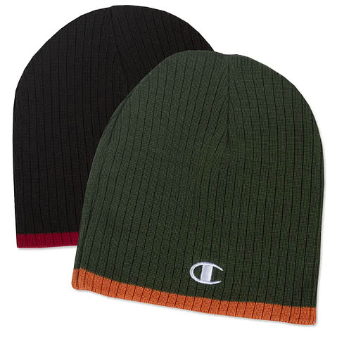 Champion Bottom Stripe Knit Hat