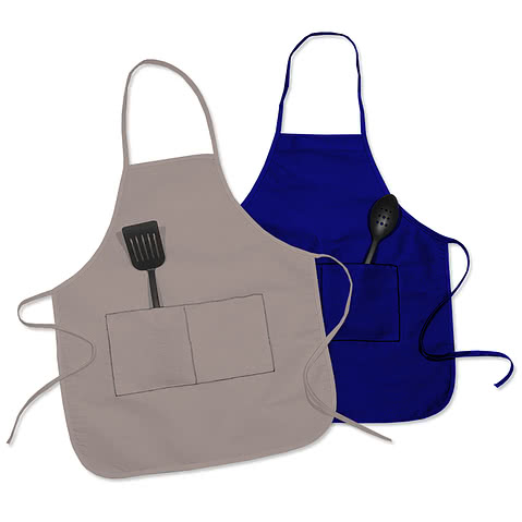 Liberty Bags Butcher Block Medium Length Two-Pocket Apron