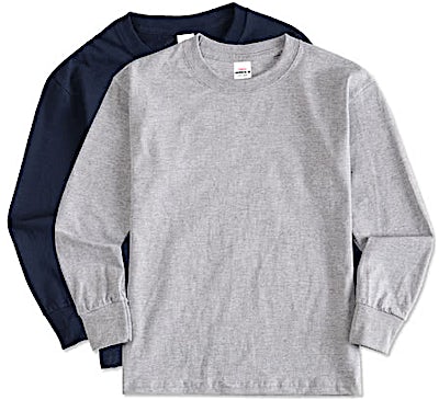 Hanes Youth Authentic Long Sleeve T-shirt