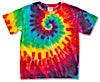 Gildan Youth 100% Cotton Rainbow Tie-Dye T-shirt