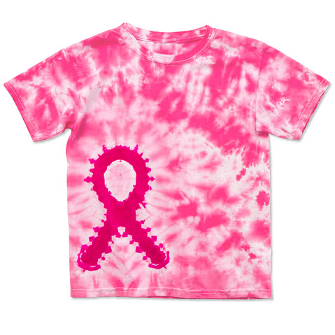 Dyenomite Youth Charity Ribbon Tie-Dye T-shirt