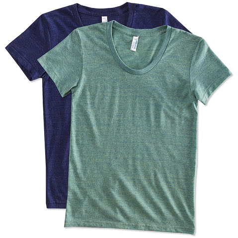 American Apparel USA-Made Juniors Tri-Blend T-shirt