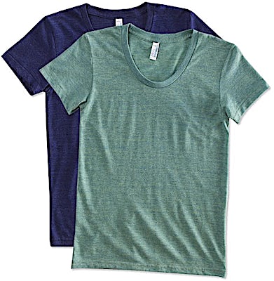 American Apparel USA-Made Juniors Tri-Blend T-shirt