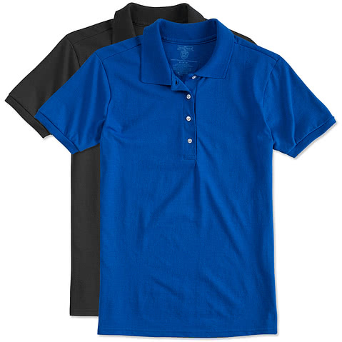 Jerzees Women's Spotshield 50/50 Jersey Polo - Printed