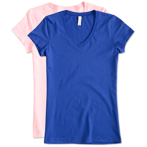 Bella + Canvas Women's Slim Fit Jersey V-Neck T-shirt