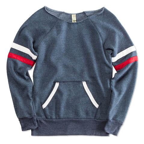 Alternative Apparel Women's Tri-Blend Wideneck Sweatshirt