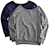 Bella + Canvas Women's Tri-Blend Wide Neck Sweatshirt