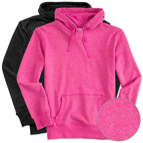 J. America Women's Glitter Pullover Hoodie