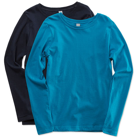 Next Level Youth Girls Long Sleeve Jersey T-shirt