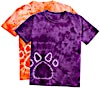 Dyenomite Youth Paw Print Tie-Dye T-shirt