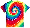 Dyenomite Youth 100% Cotton Rainbow Tie-Dye T-shirt