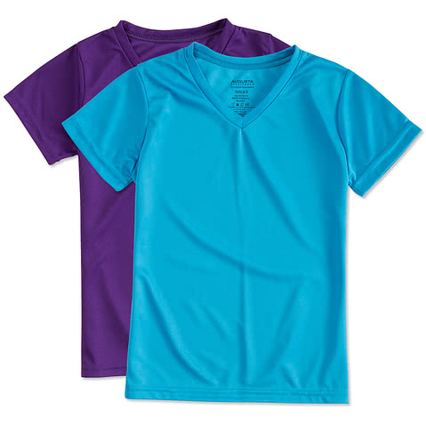 Augusta Youth Girls V-Neck Performance Shirt