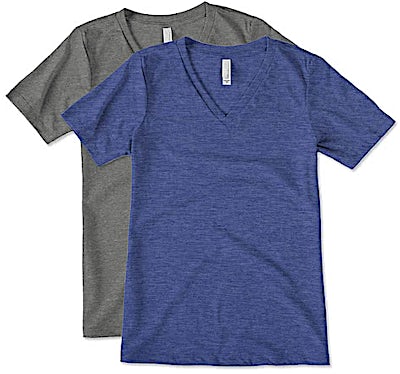 Bella + Canvas Women's Tri-Blend V-Neck T-shirt