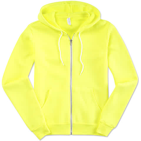 Bella + Canvas Neon Zip Hoodie