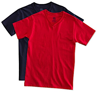 Canada - Fruit of the Loom 100% Cotton V-Neck T-shirt