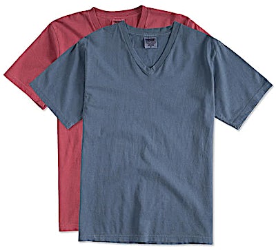 Comfort Colors 100% Cotton V-Neck T-shirt