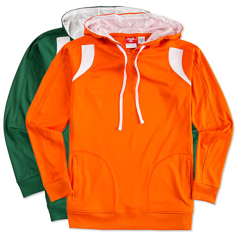 Team 365 Contrast Performance Pullover Hoodie
