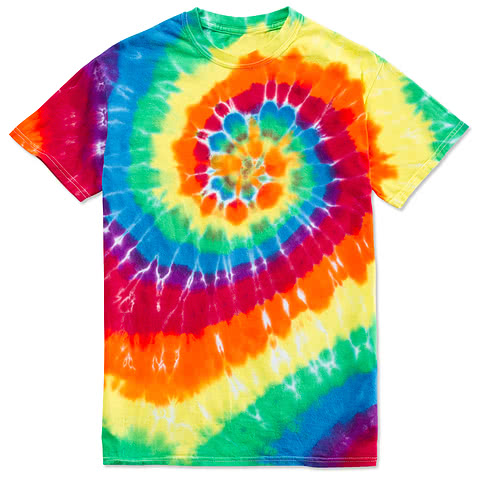 Canada - Dyenomite 100% Cotton Rainbow Tie-Dye T-shirt