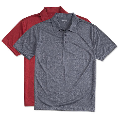 Sport-Tek Heather Contender Performance Polo - Printed