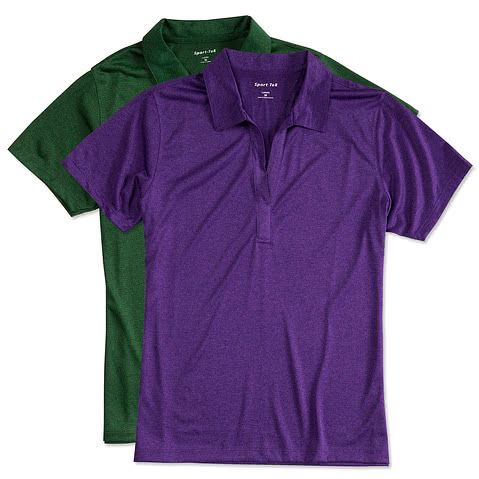 Sport-Tek Women's Heather Contender Performance Polo - Printed