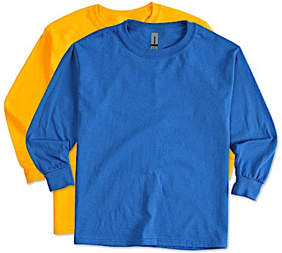 Gildan Youth 100% Cotton Long Sleeve T-shirt