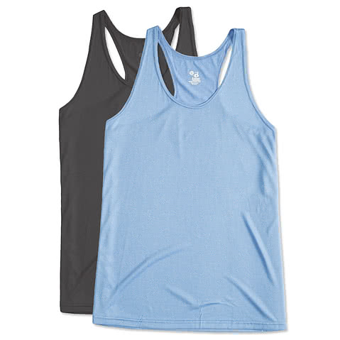 Badger Women's Heather Performance Racerback Tank