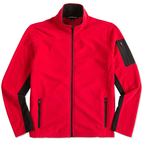 Port Authority Colorblock Full Zip Microfleece Jacket
