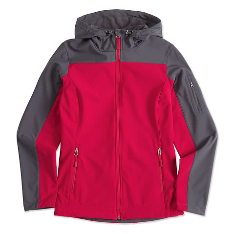 Port Authority Women's Contrast Hooded Soft Shell Jacket