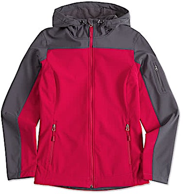 Port Authority Women's Contrast Hooded Soft Shell Jacket