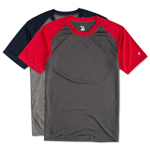 Badger Pro Heather Short Sleeve Raglan Performance Shirt