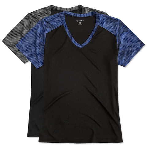 Sport-Tek Women's CamoHex Colorblock Performance Shirt