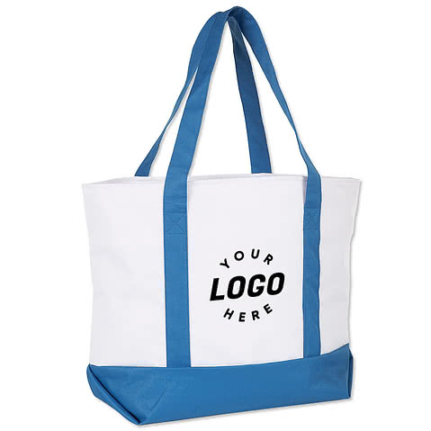 Large Poly Zippered Tote Bag